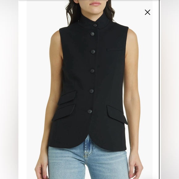 Rag & Bone vest with mandarin collar. - Picture 2 of 5